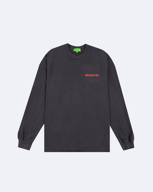 Quick Over Lazy Longsleeve T-Shirt - Vintage Black