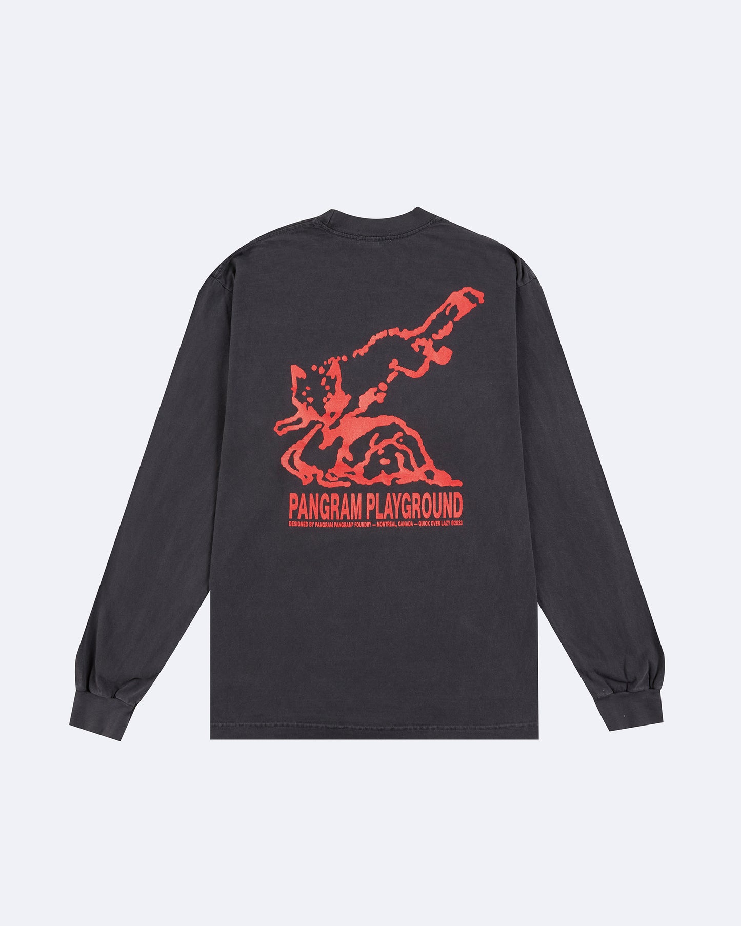 Quick Over Lazy Longsleeve T-Shirt - Vintage Black