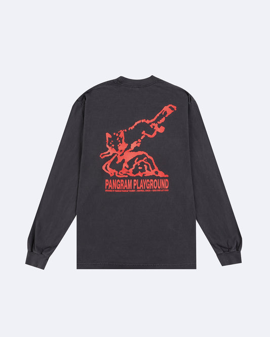 Quick Over Lazy Longsleeve T-Shirt - Vintage Black