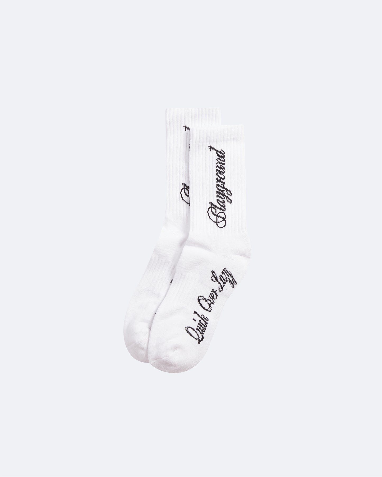 Pangram Playground Quick Over Lazy Socks - White
