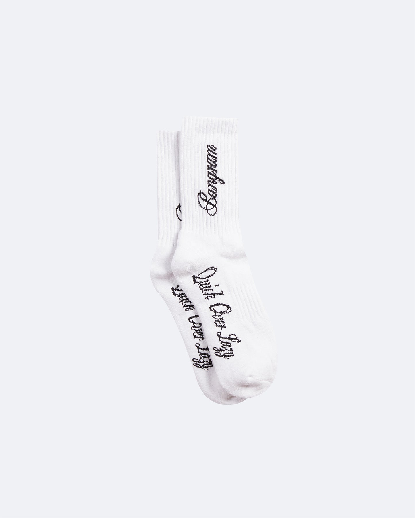 Pangram Playground Quick Over Lazy Socks - White