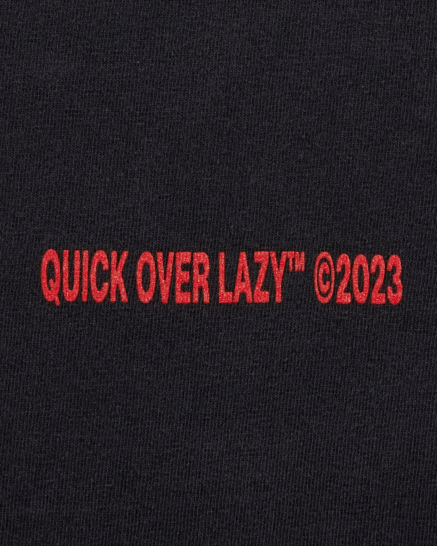 Quick Over Lazy Longsleeve T-Shirt - Vintage Black