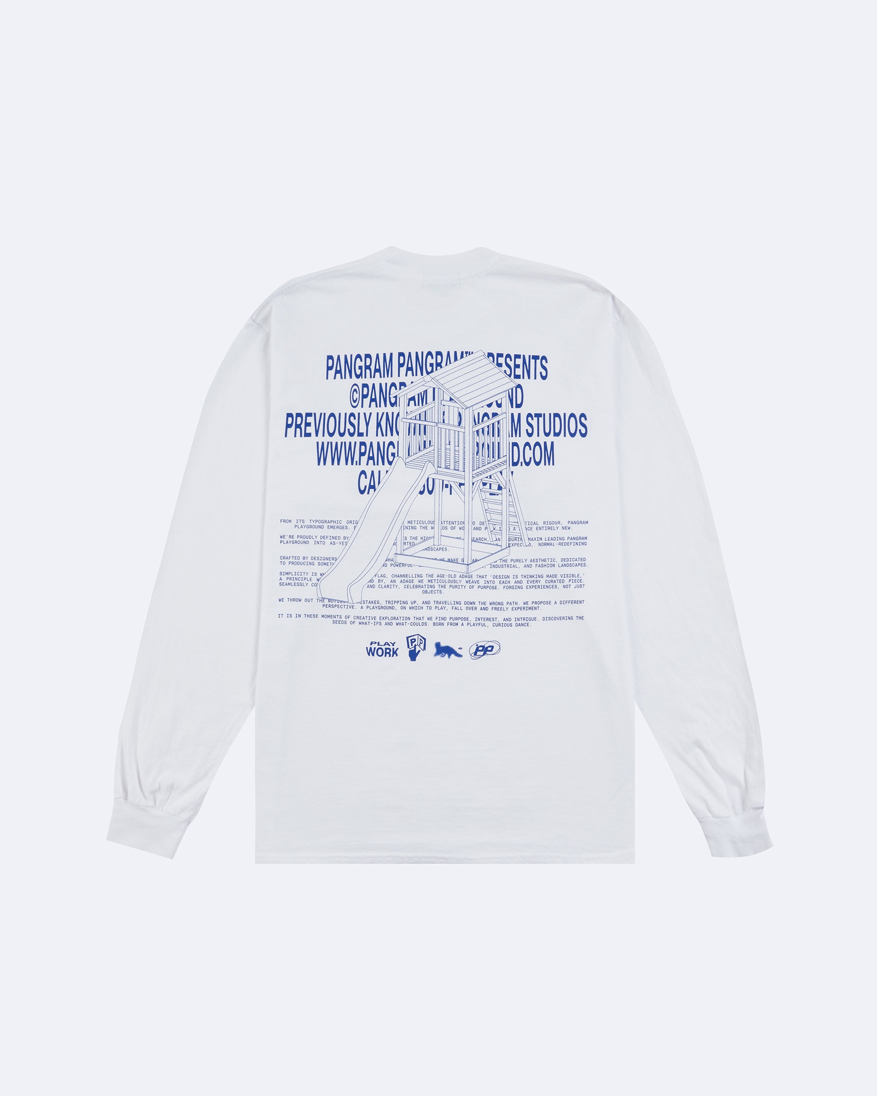 Rules Of Play Longsleeve T-Shirt - Off White | Pangram Playground